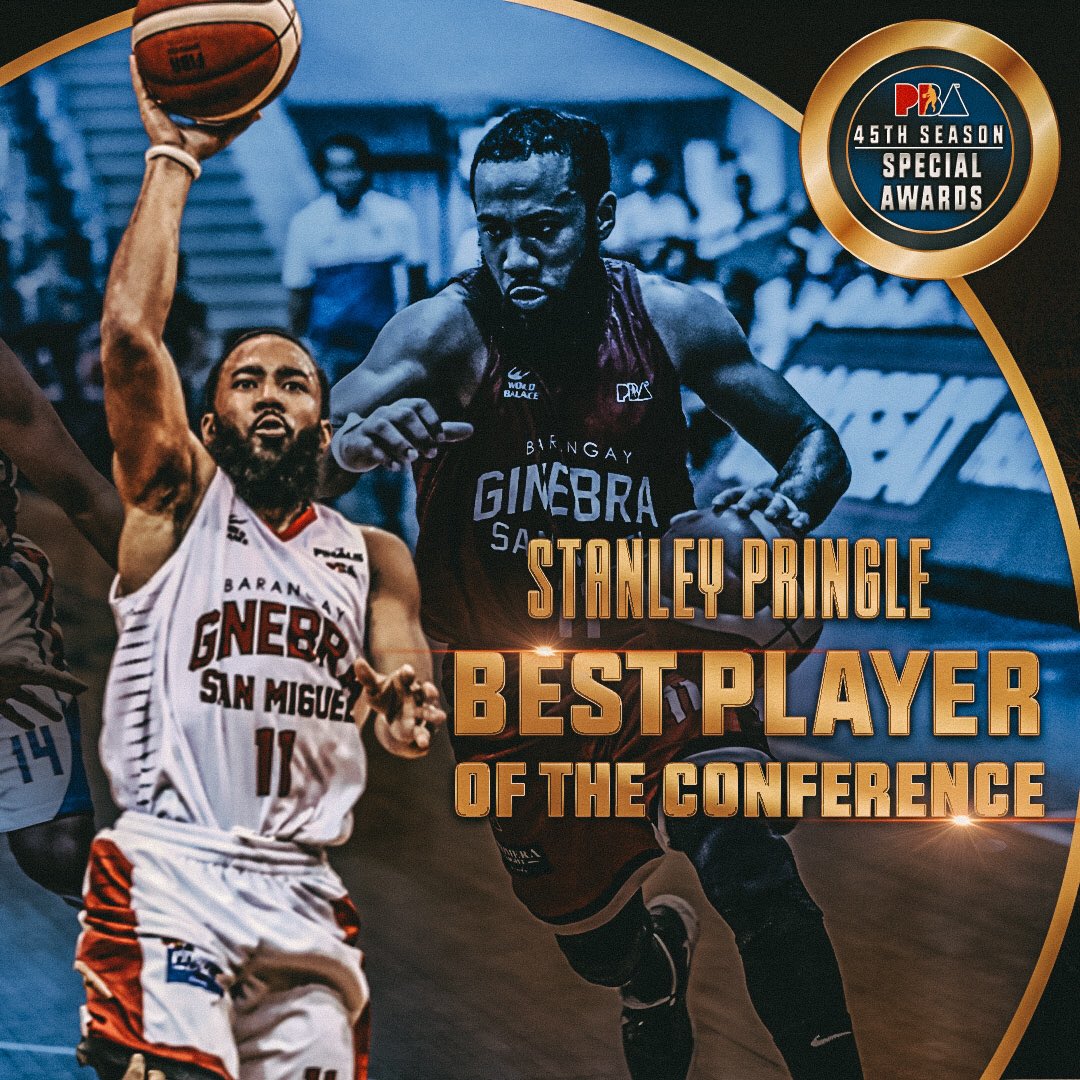 pbaconnect's tweet photo. Best Player of the Conference! 

@barangayginebra STANLEY PRINGLE! 

#PBA45thSpecialAwards https://t.co/GSCqpT7M9v