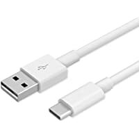 TACFAB Fast Charging 3A Type-C Cable 1.2Meter & Sync Function for All Type-C Devices (White)