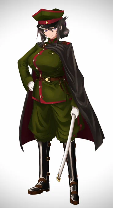 オリジナルキャラ。

帝国陸軍特務少尉 鎌岸凍香(かまきしとうか)。 