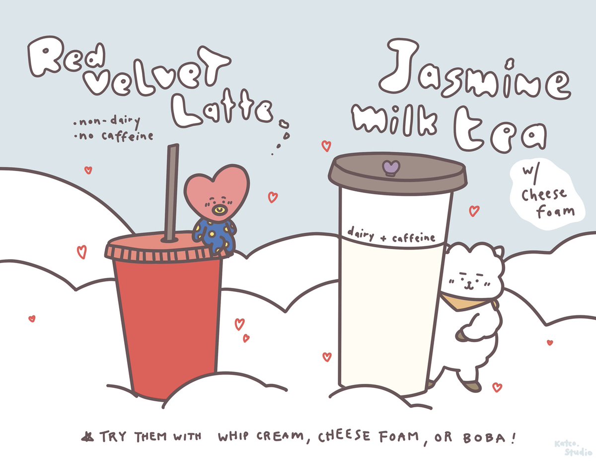 katco_studio's tweet photo. special menu for ‘happy jin &amp; tae day!’ :D https://t.co/sMS8nIRVG6