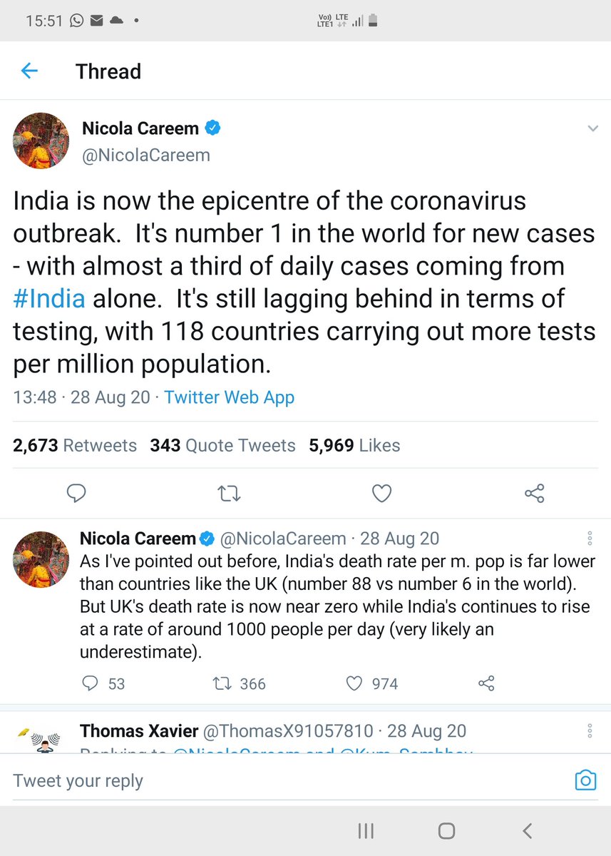 Then she questioned lower death rate in India and even claimed victory of UK over COVID. She called India as epicentre of epidemic