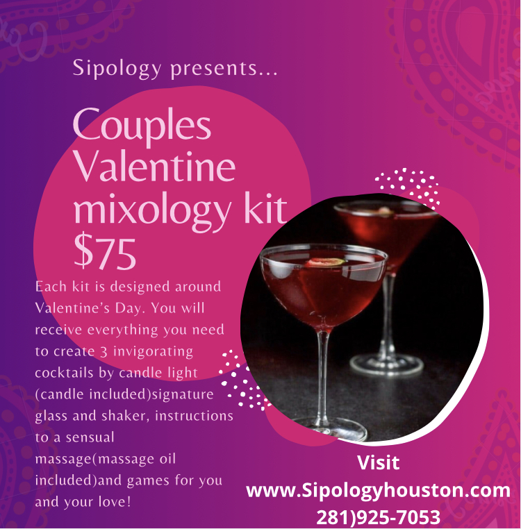 It’s time to think about those Valentine plans! We are offering a Couples Valentine Party in a Box! ❤️ 🥂 #qualitytime #someonespecial #inhousefun #safeandsexy visit Sipologyhouston.com or call 281)925-5073