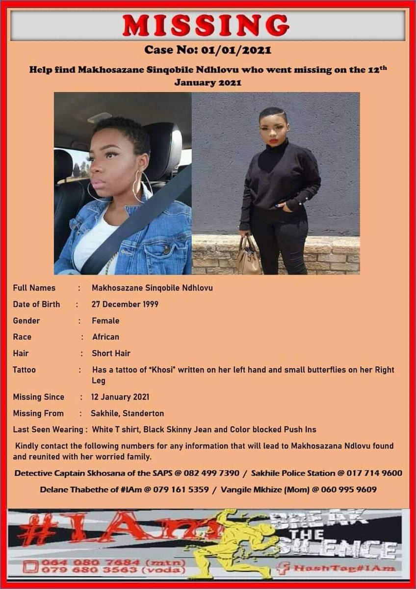 Nkanyisosach's tweet image. Please help us find Khosi Ndhlovu😥😏