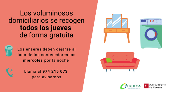 aytohuesca's tweet photo. 🛋️🛏️ Si necesitas tirar muebles, electrodomésticos o algún colchón ❗ ¡Recuerda!
📞 Llama al 974 215 073 y avísanos
🗓️ Déjalos siempre al lado de los contendores de la calle y solamente los miércoles por la noche
#Grhusa #MedioAmbienteHuesca https://t.co/cwJ8HDjAMt