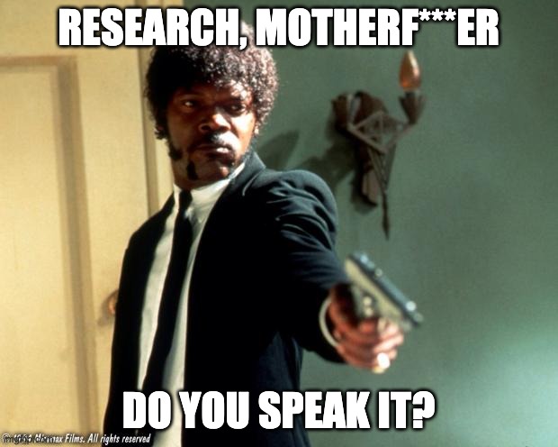 7 years ago I gave a training on commissioning, interpreting and using evidence, frustrated that colleagues were using true-but-bullshit killer facts rather than serious research. Aim: to be comfortable asking for and using evidence, rather than convenient stats. I used memes.