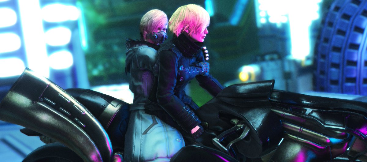 SuviFF14's tweet photo. Riding with mum. https://t.co/PZ3kwLb24P