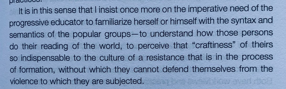Paulo Freire on progressive education in ‘Pedagogy of Hope’, Bloomsbury, 1992