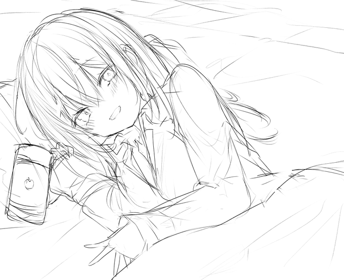 次の絵ですがあまりの衝撃についに感想ツイートをし忘れたふゆやすみ/年末年始ボイスの感想絵になる予定です 