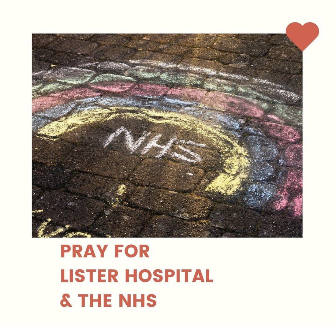 oak_church's tweet photo. Join us today as we think &amp; pray for the staff at Lister Hospital &amp; throughout the NHS! 
They’re doing an amazing job in such a hard time. 🙏🏻

#prayforlister #prayfornhs https://t.co/ShzTO4k5J8