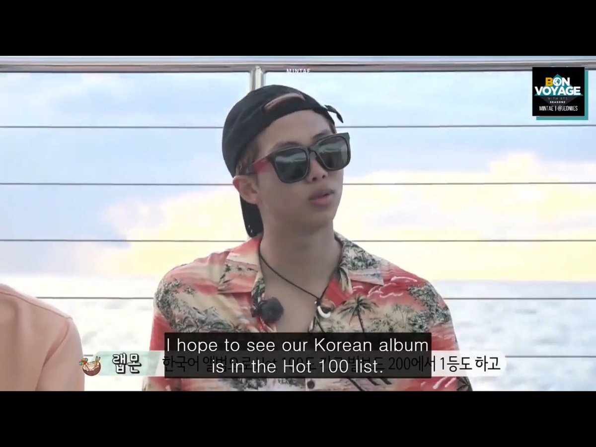 When RM said that they wanted to open a new chapter in the K-pop industry!! And wanted their album to reach No. 1 at Billboard 200 (Now they have 5 No. 1 Hits!!)  @BTS_twt