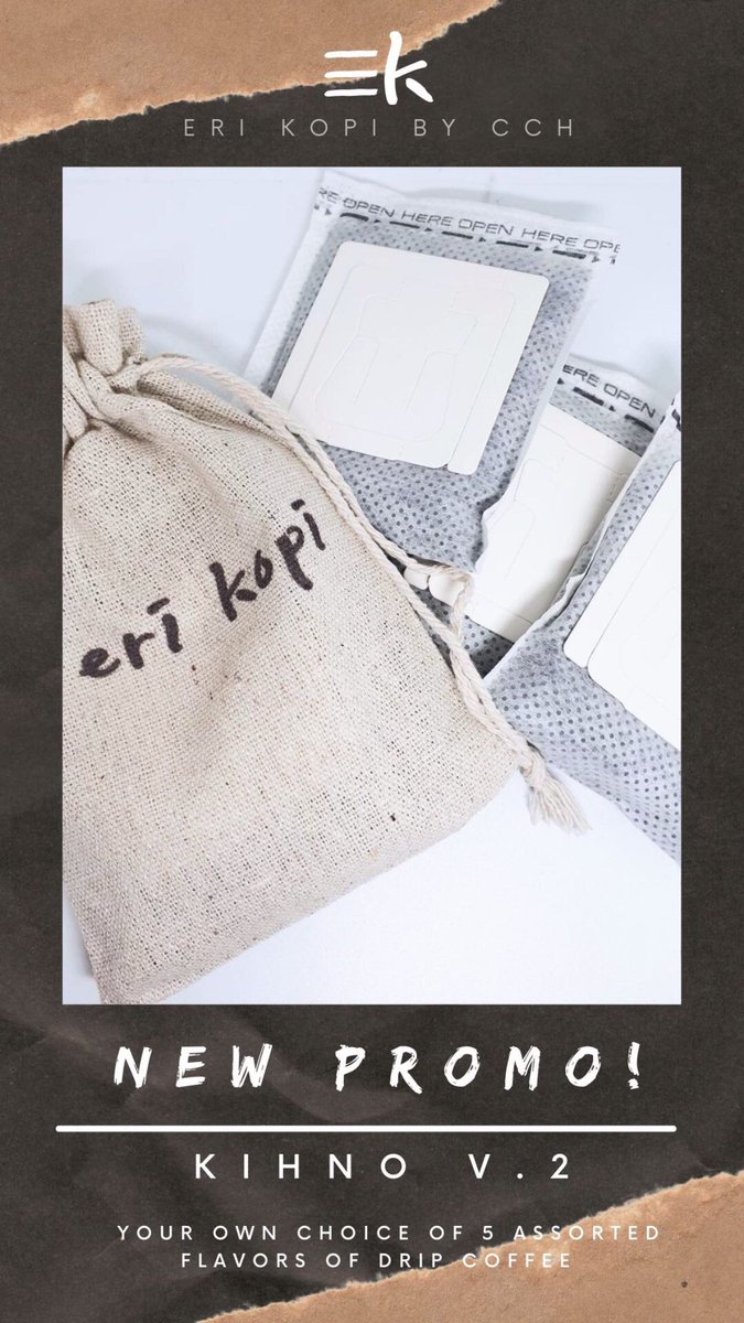 erikopi_cch's tweet photo. ‼️NEW PROMO‼️
perfect gift for yourself and your loved ones 🥰
Feel free to DM us for inquiries 😊
HAPI KOPI ☕️
#erikopi #coffee #dripcoffeeph #supportsmallbusiness #supportlocal #EXO @weareoneEXO https://t.co/1KJzJlVZy5