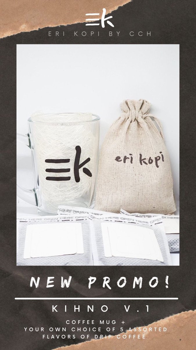 erikopi_cch's tweet photo. ‼️NEW PROMO‼️
perfect gift for yourself and your loved ones 🥰
Feel free to DM us for inquiries 😊
HAPI KOPI ☕️
#erikopi #coffee #dripcoffeeph #supportsmallbusiness #supportlocal #EXO @weareoneEXO https://t.co/1KJzJlVZy5