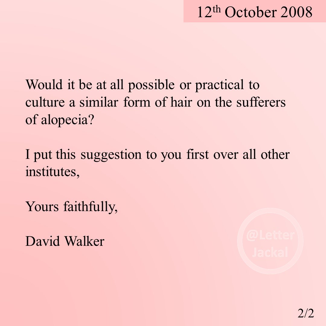 LetterJackal's tweet photo. As an inventor of sorts, I was delighted to stumble upon a promising potential cure for #baldness!
Have you been offered this treatment?
Did @TrichologistsUK steal my idea?
#bald #cureforbaldness
What do you think? @TheHairTheatre @EHRS_trichology @uk_trichology @TrichologyTabs https://t.co/RAewRUzgMX