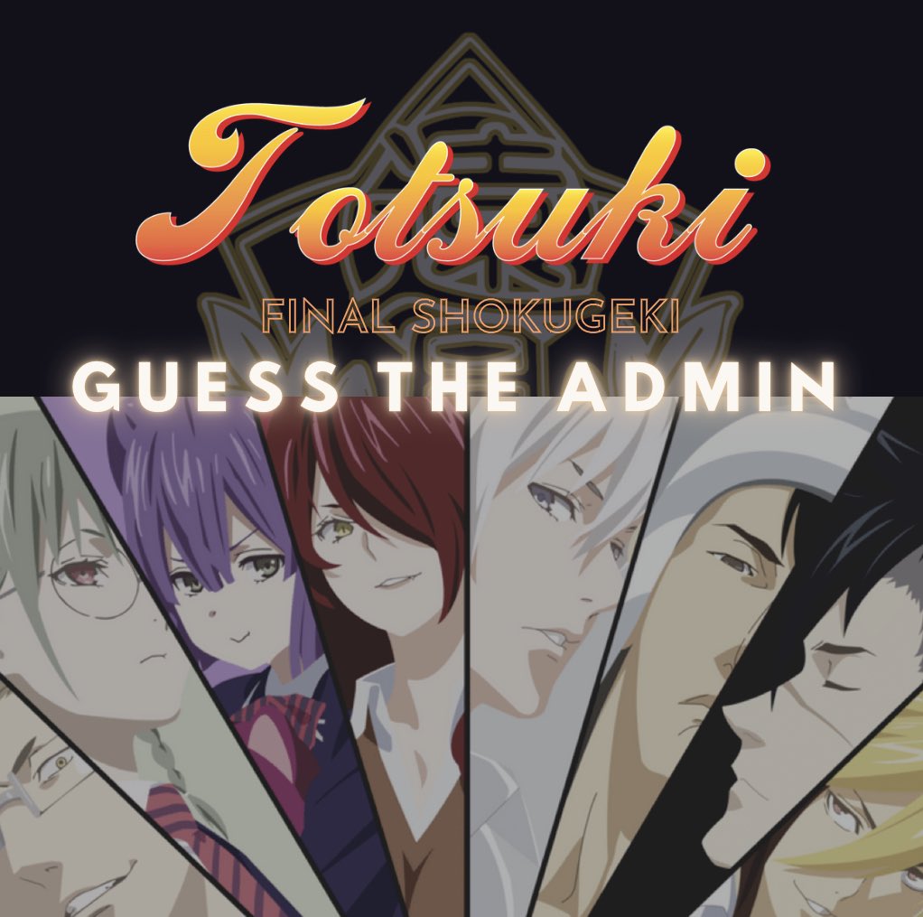 totsukimisc's tweet photo. 👥 GUESS THE ADMIN 👥 https://t.co/9ZTbV5rONb