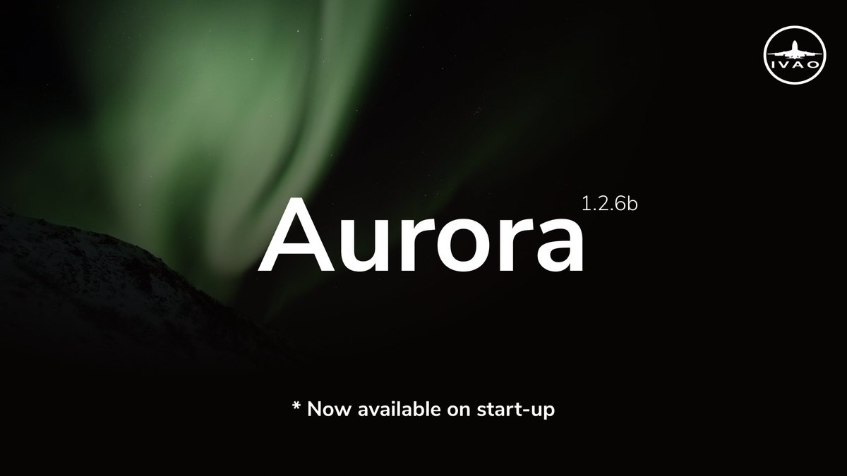 ivaoaero's tweet photo. New Aurora update available on start-up with fixed bugs and new features! 📡
Aurora changelog: https://t.co/YjoMeDsq3S https://t.co/0tQ3yVSqkB
