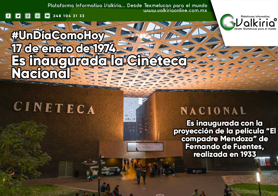 valkiriaonline's tweet photo. #UnDiaComoHoy 17 de enero de 1974: Es inaugurada la Cineteca Nacional @laura_roldn #ValkiriaOnLine https://t.co/QdsjoR9N6k