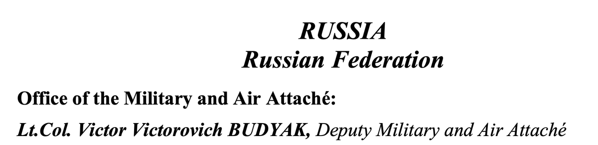 - Borisenko was succeeded at Russian Embassy in Prague by Viktor Viktorovic Budyak, connected to GRU Unit 29155 (assassinations & coups). Budyak served in Afghanistan in 2014-5, one of the most senior GRU officers to serve in Prague for a long time. Here we go.