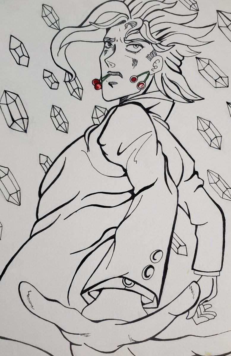ladyjotaro's tweet photo. Sometimes I want to quit art, I feel I'm not improving, or that its a worthless hobby, and nobody will even care if i leave. It hurts when I see my art posted without credit with far more likes then my original. But then I see my improvement 
2007-2021
Don't give up. @EntersThe https://t.co/80BNovaHfd