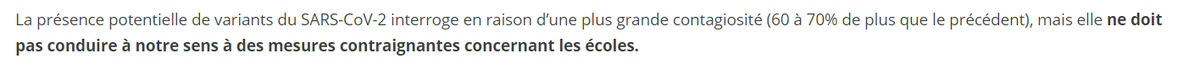 Merci à la pédiatre qui nous a bloqué juste pour avoir répondu (et poliment) à ces affirmations contre le  #protocole,de nous avoir fait découvrir la page du site  @PediatresAfpa "le nouveau variant du virus sars-cov-2 peut-il amener à une fermeture des écoles?"un petit fil 1/20