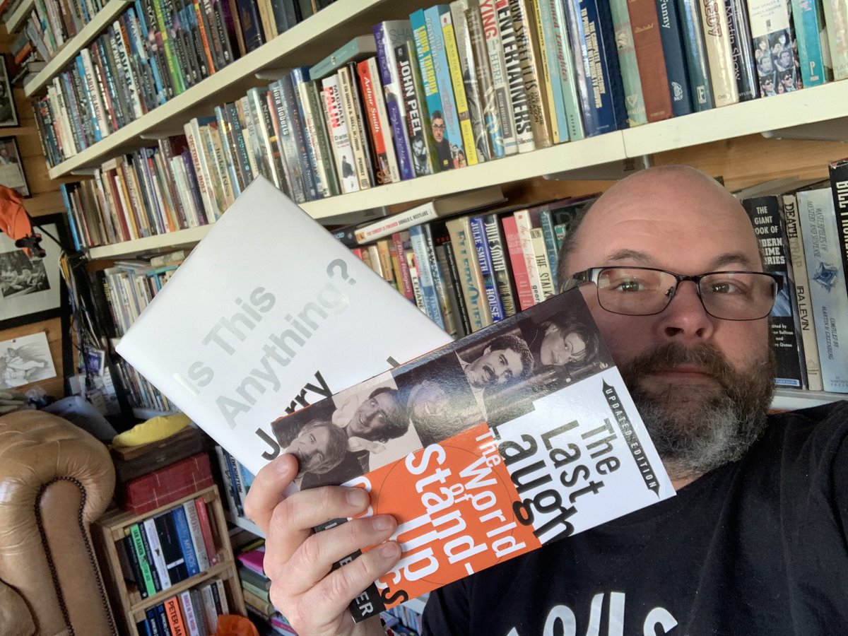 PaulAdamsComedy's tweet photo. Just what I needed. Two new books. #neverakindle https://t.co/mRAI25iuTm