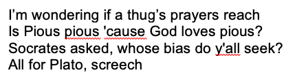 Finally, this list would not be complete without mentioning ‘No Church in the Wild’ by JAY-Z and  @kanyewest, where they make an interesting reference to Plato’s Euthyphro 