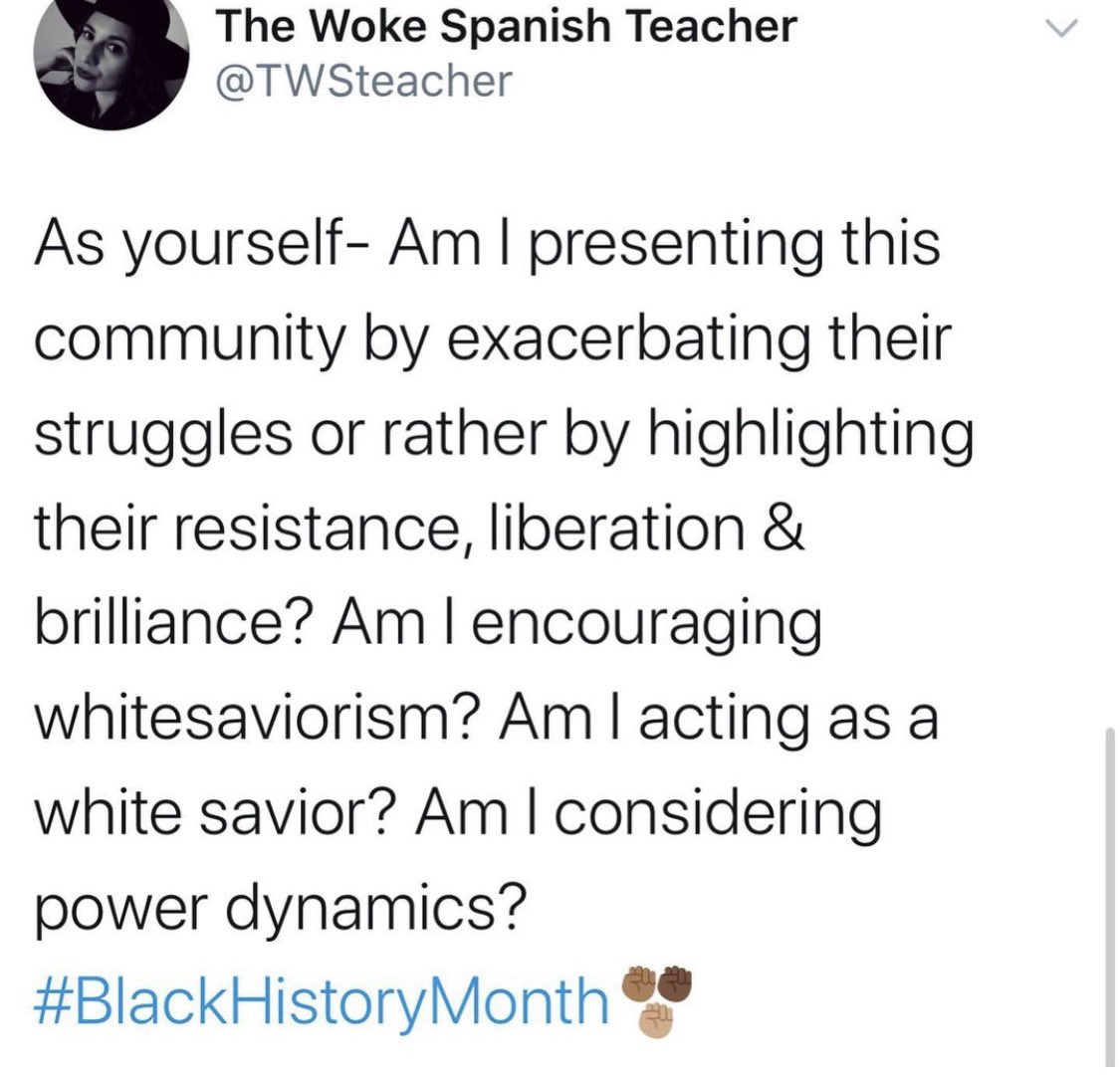 It exalts the accomplishments and heroicity of yt men and it has been peppered with months dedicated to other communities for the sake of shallow multiculturality. Tokenism at its best  #langchat  #BlackHistoryMonth  