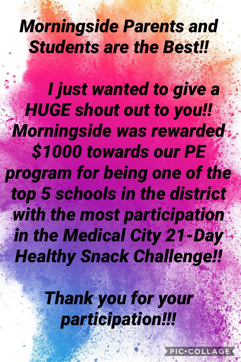 mornperocks's tweet photo. @MorningsideES @MsHollyShelton @MedCityChildren https://t.co/w0teWmDBxc