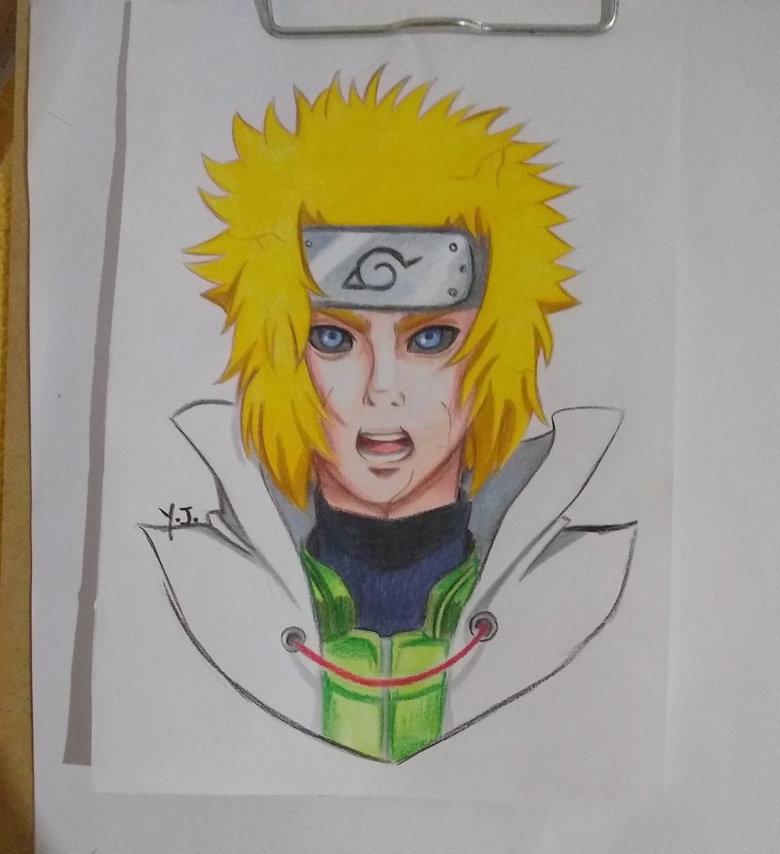 COMO DESENHAR Minato Namikaze (Yondaime Hokage)