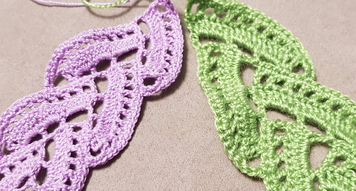 filantprim_'s tweet photo. Fent proves de #punta de #ganxet
#crochet #lace 
Tutorial: https://t.co/bP6ze9NL88 https://t.co/vEdtoIBb19
