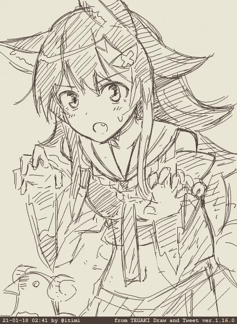 ミミミミミ #tegaki_dt 