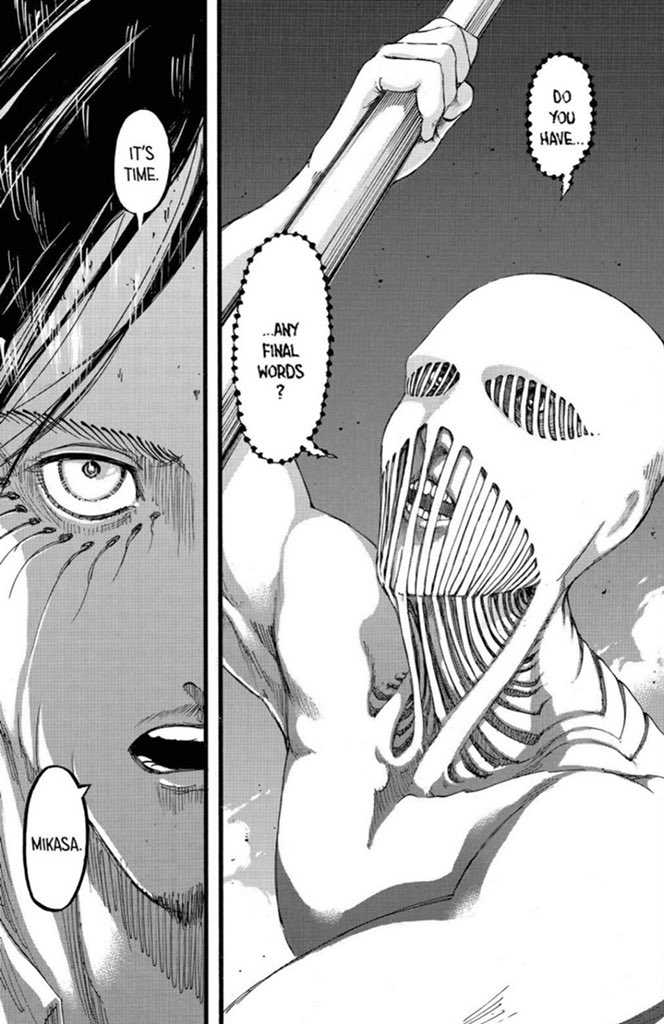 _Dacourt's tweet photo. Tout ce que je retire de tout ça c’est que Snk est une œuvre qui peut être visionnée de la Saison 1 à 3 puis qui doit être lu pour la suite de l’histoire pour avoir une expérience optimale pour cause une adaptation décevante.
#ITSMIKASATIME #AttackonTitanFinalSeason
#MAPPA https://t.co/yL3ajlD8GK