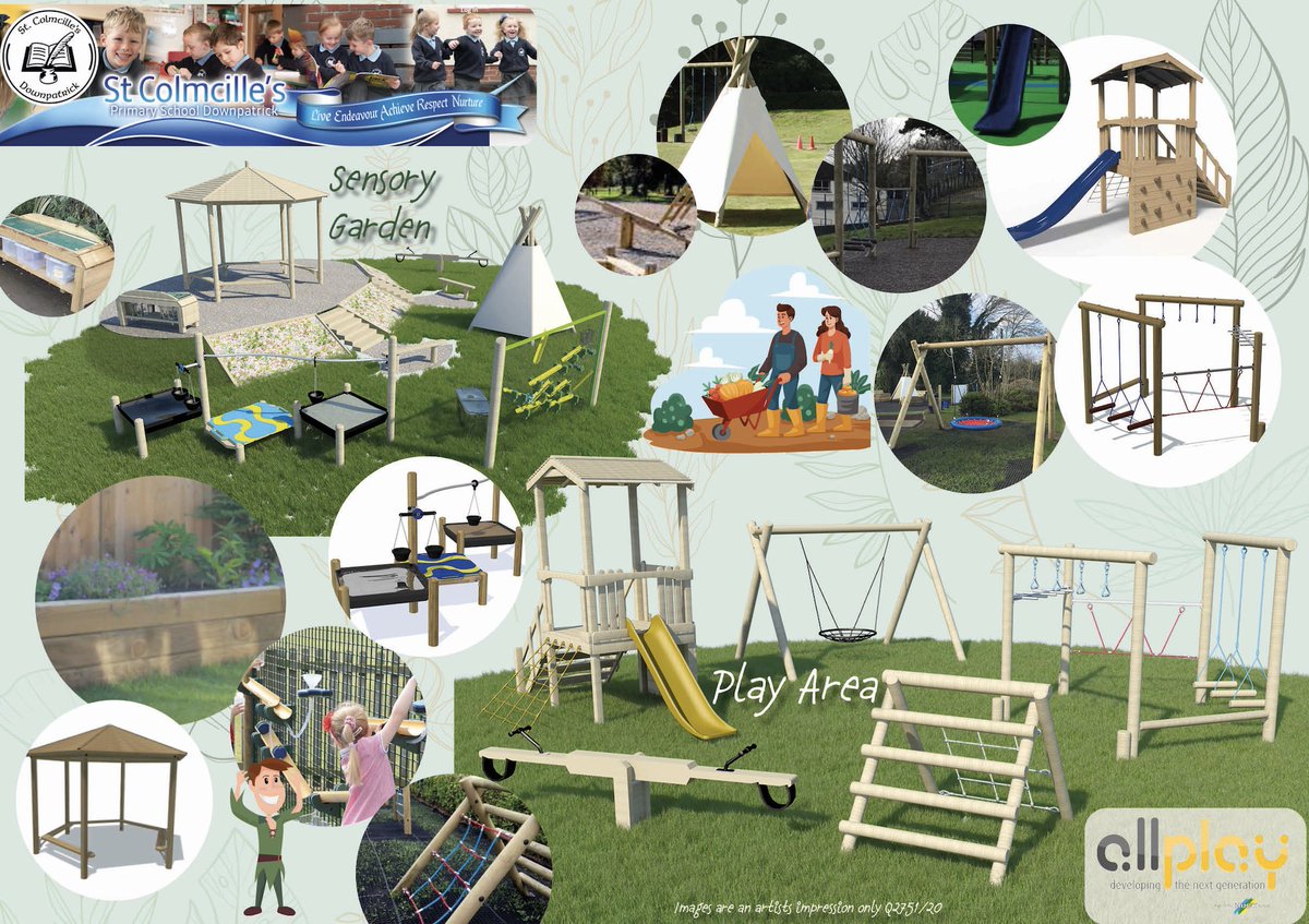 All at St Colmcille's PS are very excited as work commences tomorrow on our new state of the art Sensory Garden &amp; Play Park. The project should be completed by Friday 12th February!