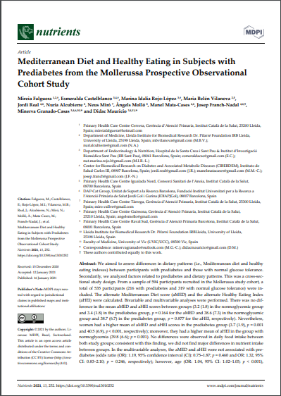 redGDPS's tweet photo. Mediterranean Diet and Healthy Eating in Subjects with #Prediabetes from the Mollerussa Prospective Observational Cohort Study.

https://t.co/VmJQaIVZLf a través de @MDPIOpenAccess https://t.co/NNeK0OFquu
