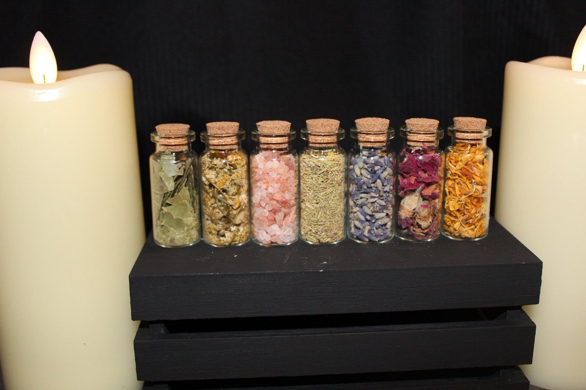 jenvaldez48's tweet photo. Excited to share this item from my #etsy shop: Mini herb and flower jars #witchcraftsupplies #travelaltar https://t.co/g0yeAon9oT https://t.co/PfluGnOiXQ