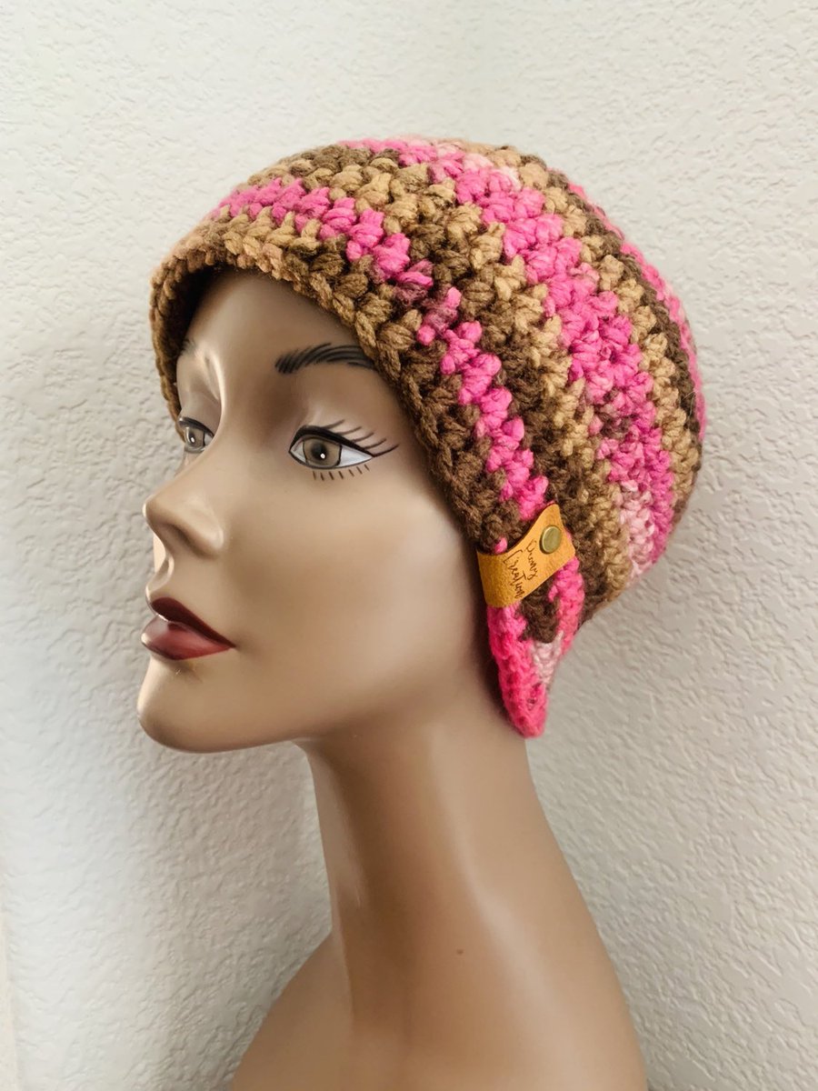 PeonyCreation's tweet photo. Excited to share the latest addition to my #etsy shop: Pinks and Browns Crochet Beanie Hat #crochet #slouchy #beanie #tam #beret #hat #hipsterhat #bohohat #bohoslouchy https://t.co/cTjAzAJ8sx https://t.co/LvhEk93CCn