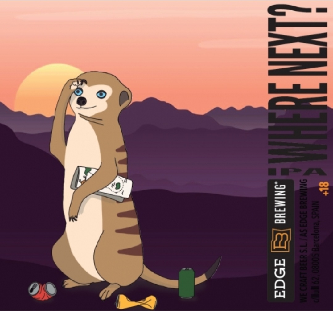 Where next? Pinchada hace un rato en nuestros grifos <a href="/EdgeBrewing/">Edge Brewing</a>