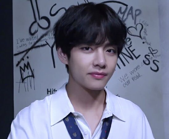 Taehyung but as you scroll his smile gets larger