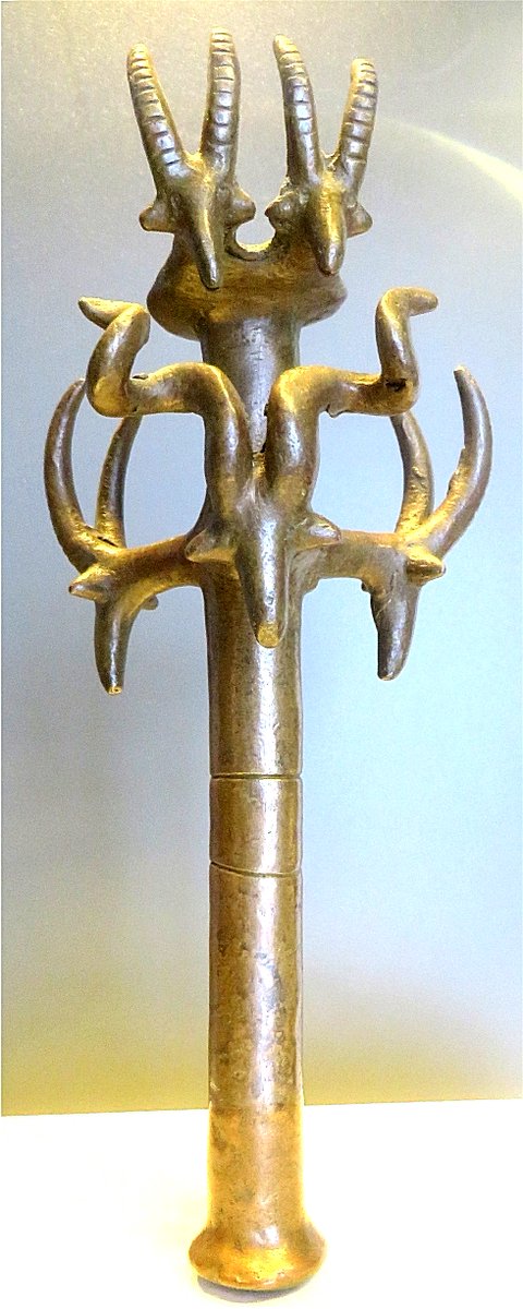 One of the artifacts found in the treasure is this beautiful staff...