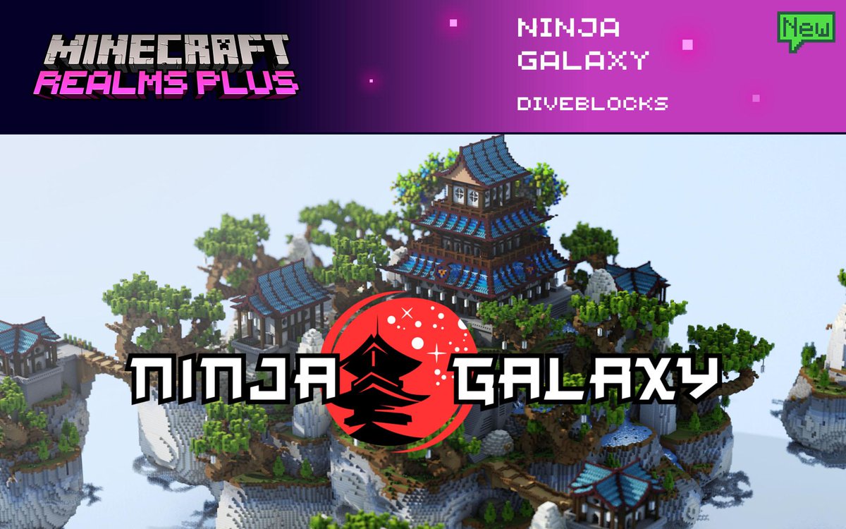 Are you ready to fight with your friends and discover who's the Ninja Master? Explore this awesome survival spawn and find out all their secrets in Ninja Galaxy by <a href="/diveblocks/">Dive Group</a>. Find it now in Realms Plus!

⛩️ redsto.ne/ninjagalaxy