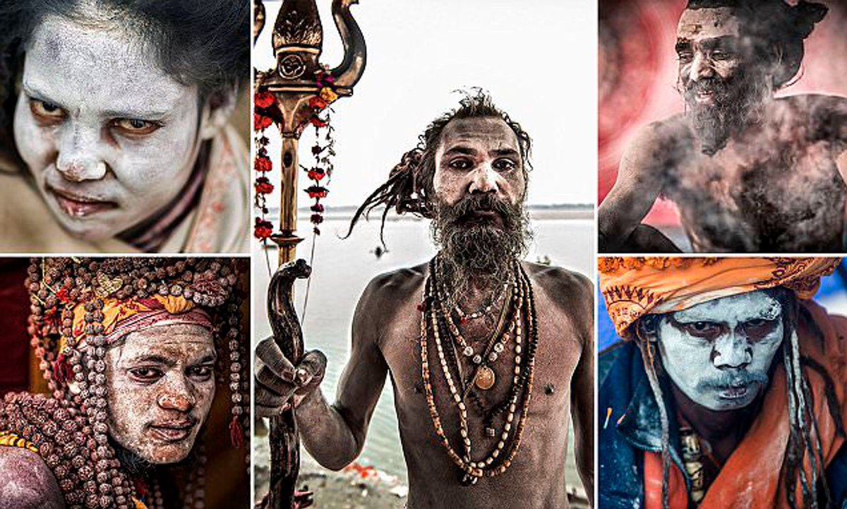 The Aghori believe in asceticism, a lifestyle in which you deny yourself of sensual pleasures choosing instead to pursue spiritual goals.The cult mainly worship Bhairava, the form of Shiva (a Hindu deity) associated with death.