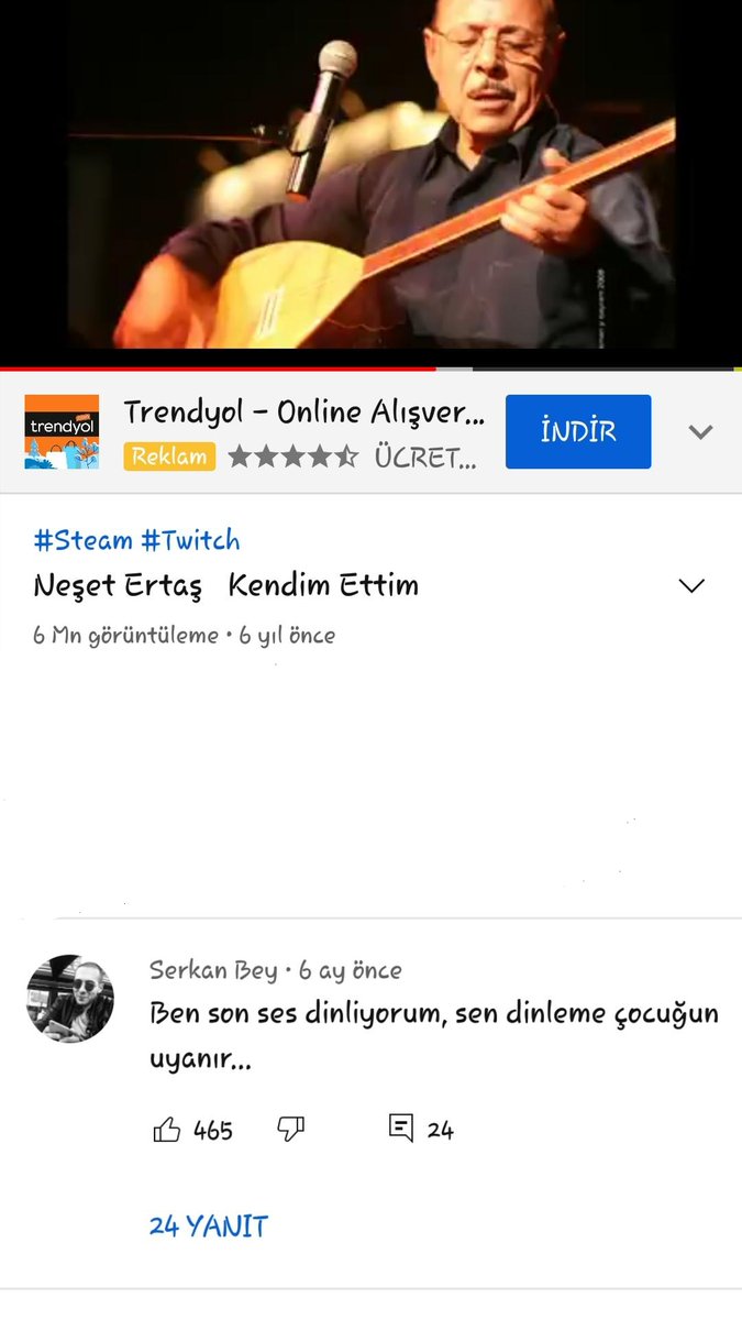 Bir türkü dinleyem dedim yorumlara girmez olaydım naptın serkan aga yaa🚬