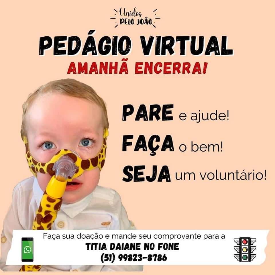 amejoaoemanuel's tweet photo. 🛑VOCÊ FOI PARADO NO MEU PEDÁGIO VIRTUAL
Amanhã (18/01) encerra o meu Pedágio Virtual. Temos pouco tempo, mas você ainda pode participar! Juntos vamos conseguir! 🙏🧡
#ametipo1 #zolgesma #atrofiamuscularespinhal #ame #zolgensmaparatodos #spinraza #nusinersena #pedagiovirtual https://t.co/6MSLvDcM49