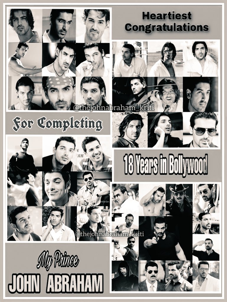 John_abraham_KB's tweet photo. Differ. Characters differ. Shades
Bt equally presentable in every roles
Also effectively proved himself as smart Prudent #Producer
Heartiest Congrats 2 u my love @TheJohnAbraham❤️
For completing 18 successful yrs in Bollywood👍😘👏
#18YearsOfJism
#JohnAbraham #john_kriti https://t.co/z2EFsg2xf3