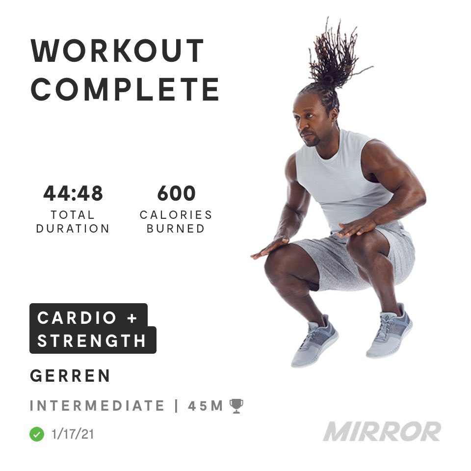 EdJacksonMD's tweet image. Boom! Just finished my Cardio + Strength class with Gerren on @getthemirror. #seeyourself.
