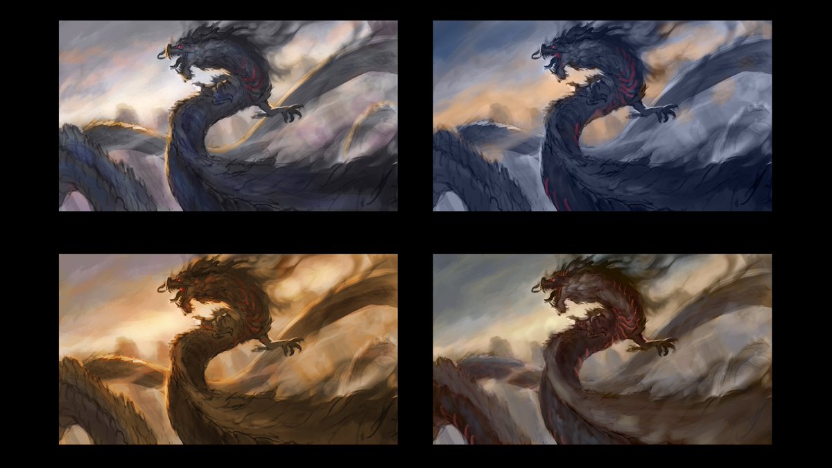 [ROUGH COLOR] The one they chose is this.I'm happy with their choice because in this one I can play a lot with his dark ink efx. Again, because this was my very first splash assignment, I was very nervous and couldnt decide which color looks the best so I went with 4 options.