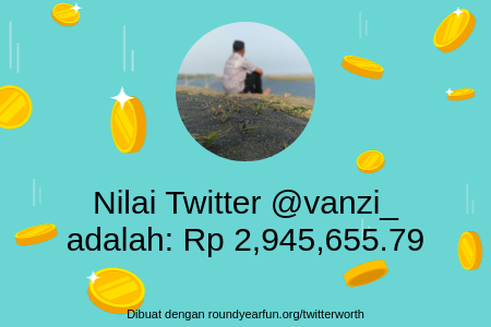 vanzi_'s tweet image. Nilai Twitter Saya adalah: Rp 2,945,655.79

Temukan milikmu dengan clockurl.co/key/twitterwor…

⠀