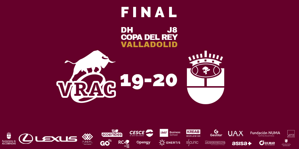 🚨FINAL🚨
➡️Lideres y a semifinales de la #CopaDelRey

🔵⚪ <a href="/VRAC/">🧀 VRAC 🧀</a>
 19-20
🔴⚪ #LexusAlcobendasRugby 
  
🔗 youtu.be/QhK7cn242k0

#SomosGranates