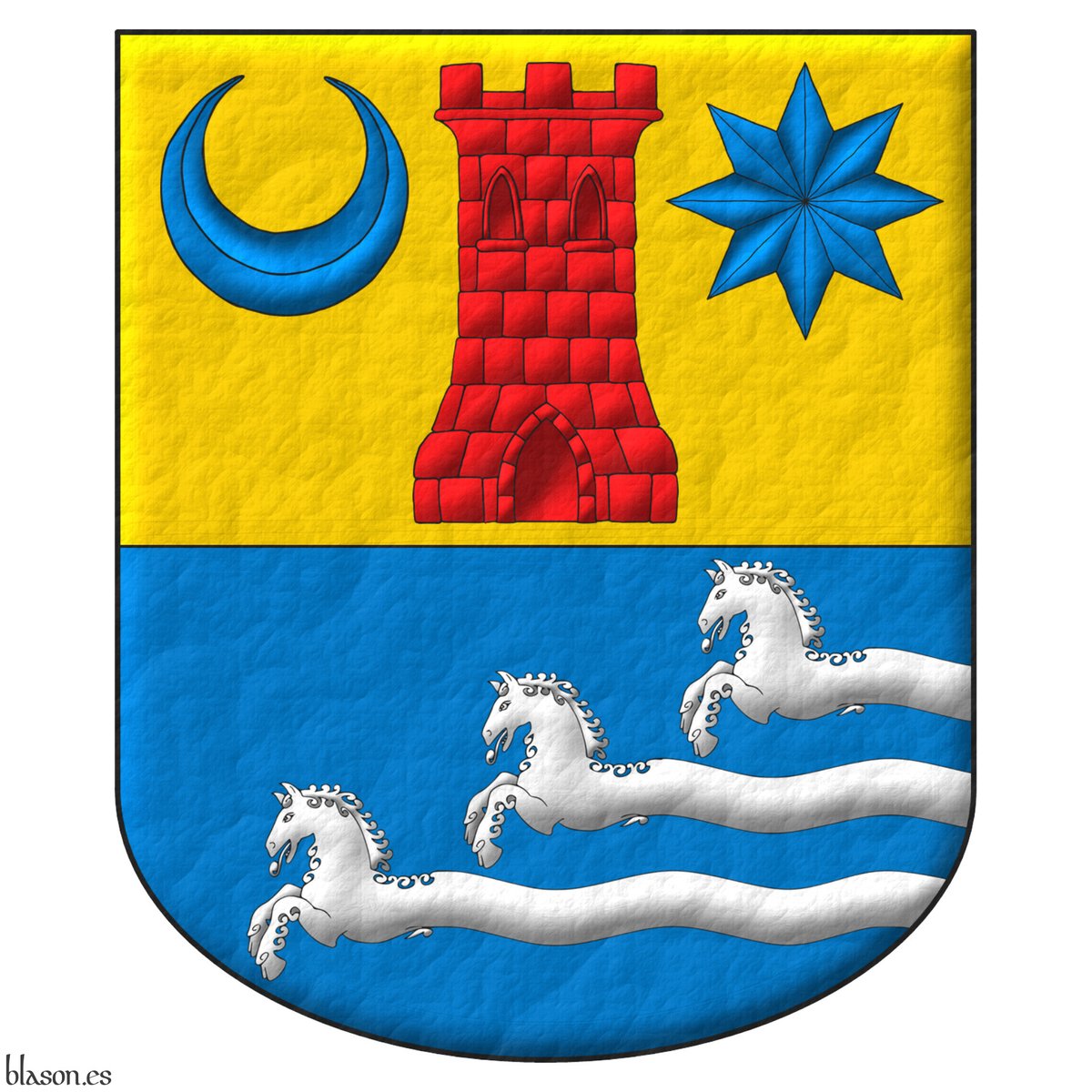 ntoniosalmeron's tweet photo. Arms of Francisco-José Bermejo Fernández-Briceño emblazoned by me.
_
#Party #Per #Fess #Tower #Between #Chief #Crescent #Mullet #Point #Demi #Horse #Courant #Bend #Sinister #Naissant #Bar #Wavy #Issuant #Sinister https://t.co/VMXRQF6w24