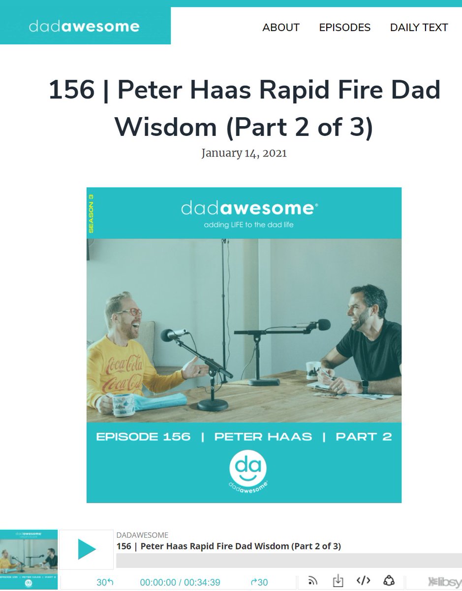Hey Dads, (and mom's too!) Listen to the latest episodes of #Dadawesome with Pastor  <a href="/jeffzaugg/">Zaugg</a> and Pastor <a href="/PeterHaas1/">Peter Haas</a> as they talk about wisdom for raising children! It will bless you!  dadawesome.org/listen/