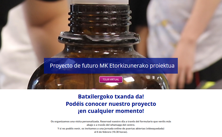MaristakBilbao's tweet photo. 👫🤝👩🏫Zure seme-alabentzako etorkizunerik #onena nahi dugu: orientatzen dugu, bidelagun gara eta pertsonak hezten ditugu. Ate irekien #online jardunaldiak eskaintzen ditugu Batxilergoko hezkuntza proiektua ezagutzeko.
👇
https://t.co/779QzzvZiF https://t.co/eEz7h1VSkK